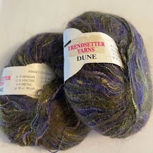 YARN!!! Trendsetter Yarns Dune in Purple and Green